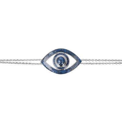 Big Eye Bracelet on a Double Chain