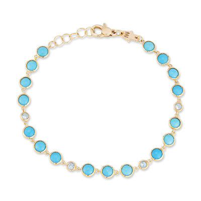 Capri Blues Bazel Bracelet